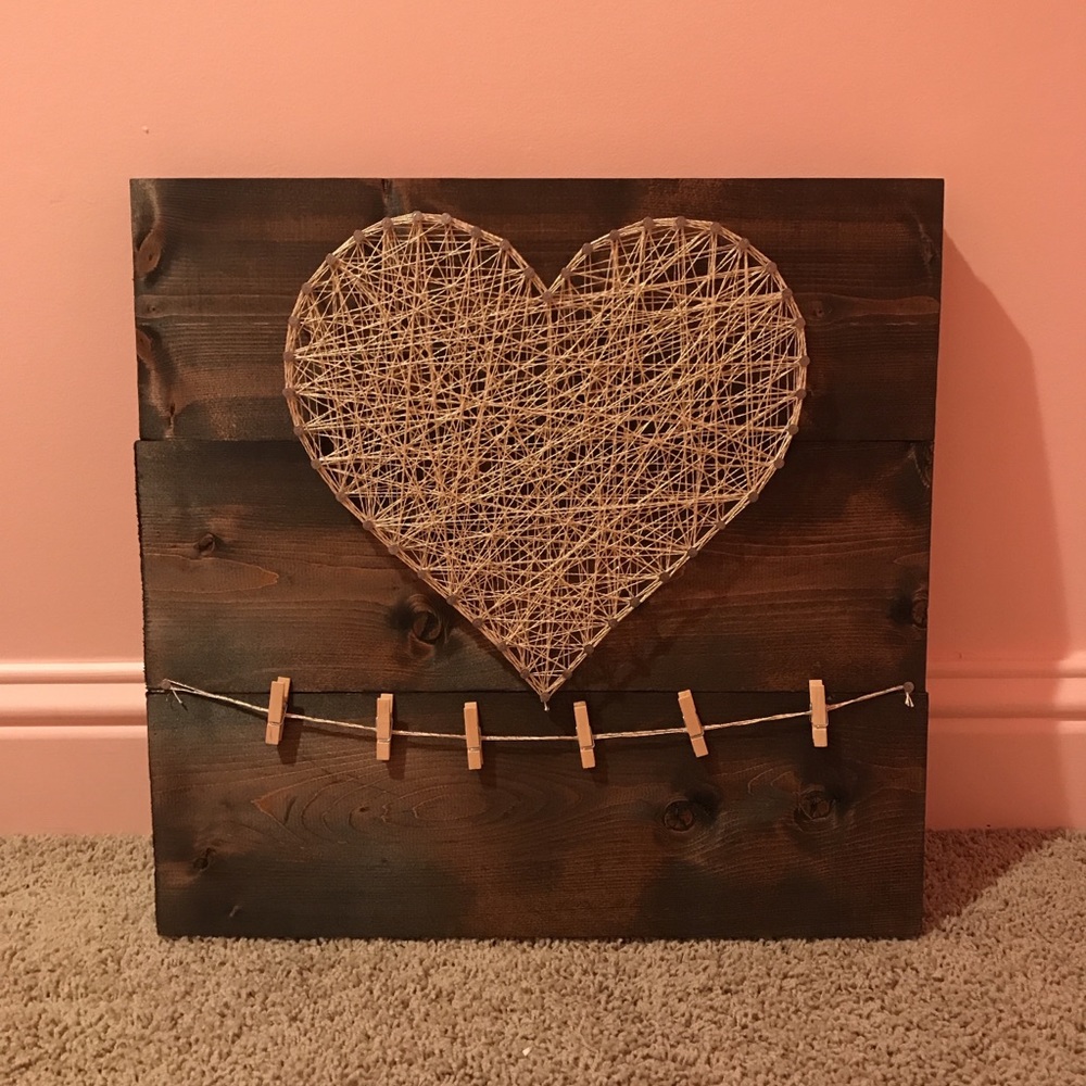 heart string art